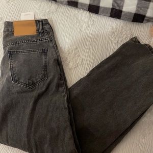 Black High Waisted Mom Jeans